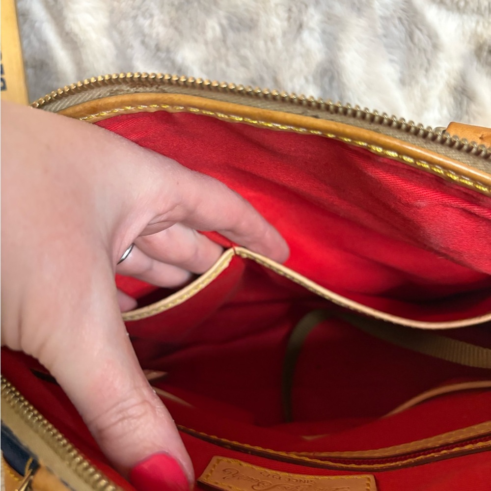Disney Dooney & Bourke Cruise Line Exclusive- Navy Nautical Dome Satchel - Picture 11 of 14